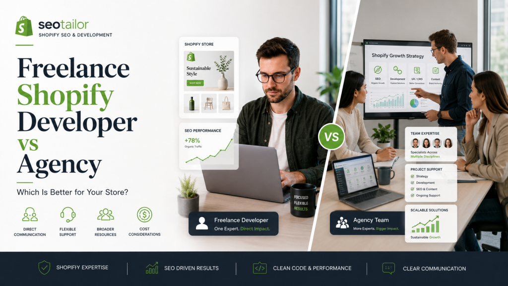 freelance shopify developer vs shopify agency