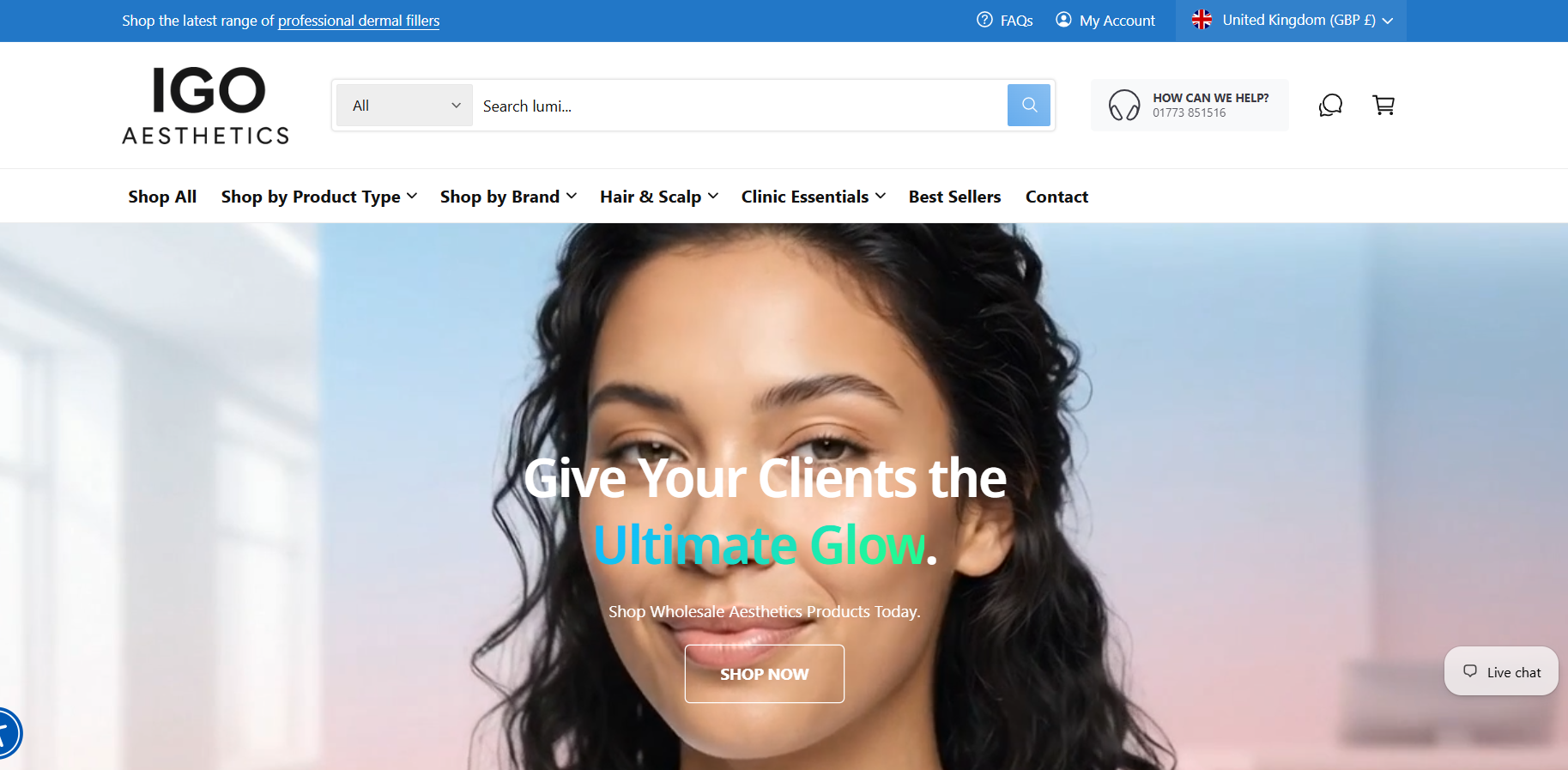 IGO Aesthetics Shopify theme development